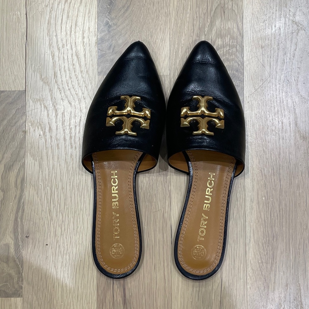 Tory Burch Women’s black Eleanor Mules size 7